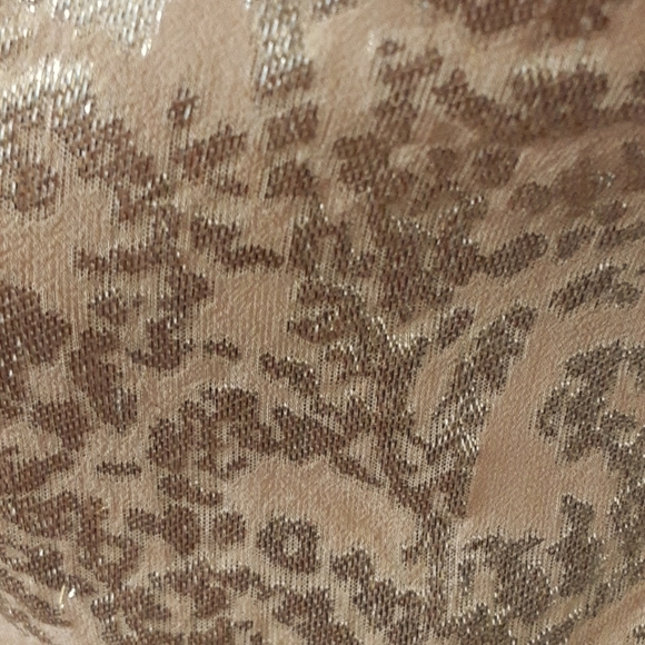 J.CREW shimmery gold silk blend blouse Sz 2 - Picture 3 of 7
